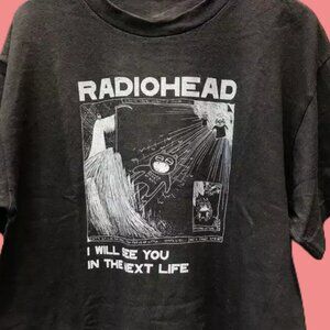Radiohead Shirt, Radiohead Cotton Black Unisex T-shirt